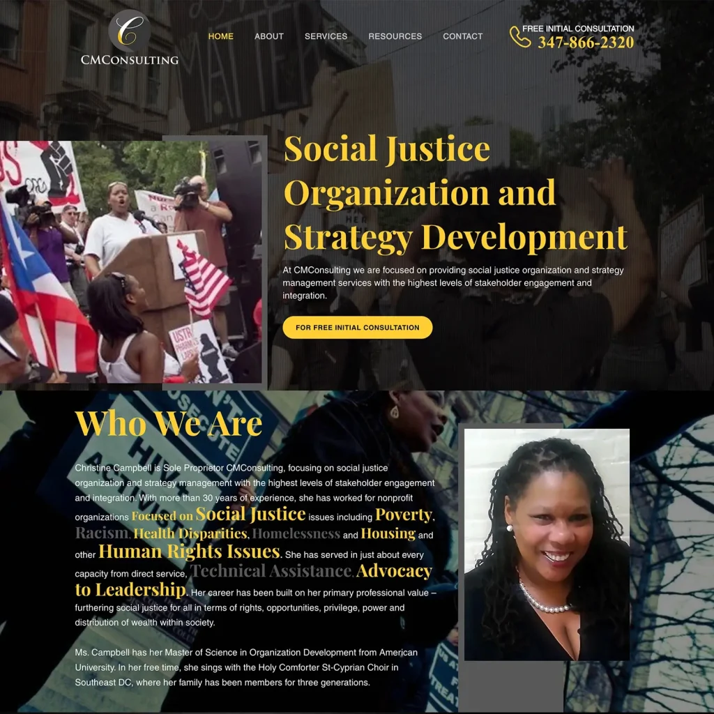 Fully functional Wix website design and development for a Consulting firm by DesignCuckoos