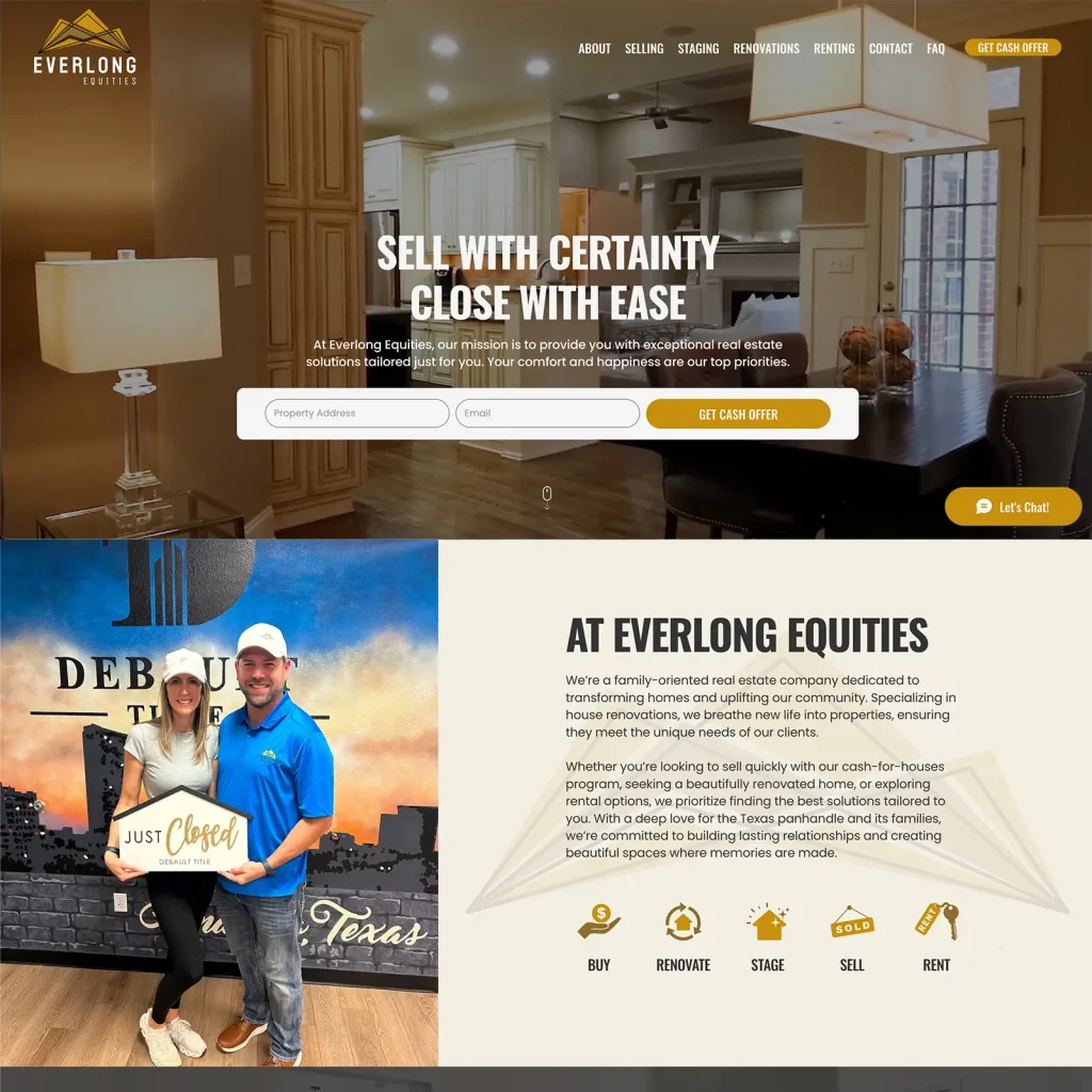 Fully functional Wix website design and development for a property renovation service provider by DesignCuckoos